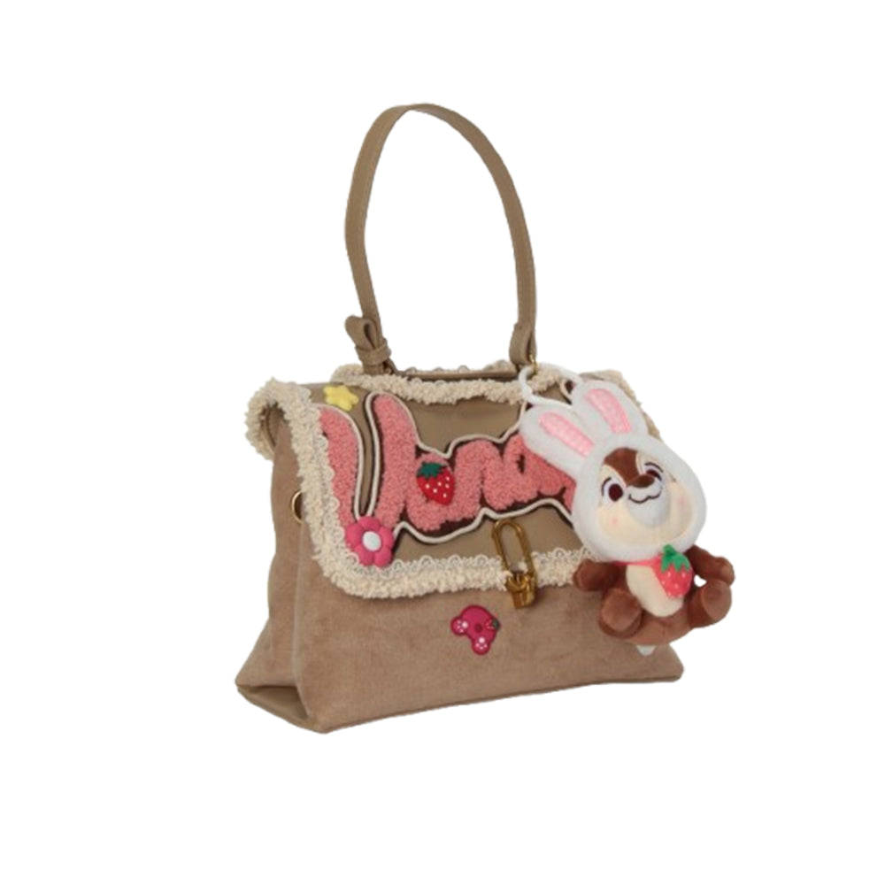 Archie's Pinecone Pink original handmade bag