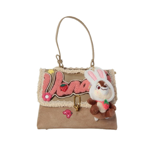 Archie's Pinecone Pink original handmade bag