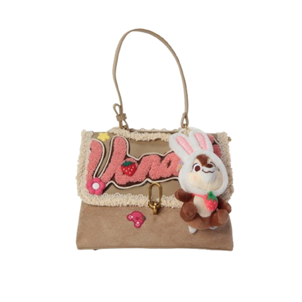 Archie's Pinecone Pink original handmade bag