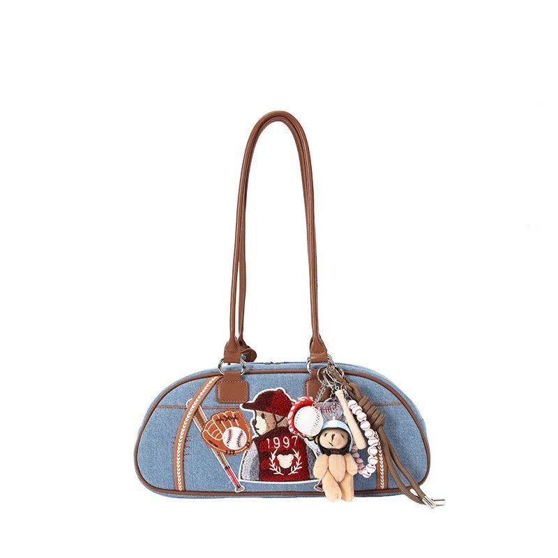 Bear Baseball League original handmade bag